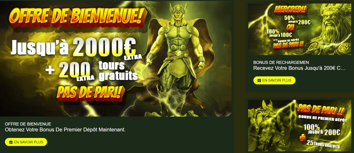 Thor Casino Jeux